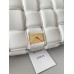 BV  Cassette Chain Padded Cassette White Gold Buckle Medium 26 Size: 26x18x6cm Full Leather