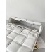 BV  Cassette Chain Padded Cassette White Gold Buckle Medium 26 Size: 26x18x6cm Full Leather