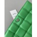 BV  Cassette Chain Padded Cassette Green Silver Buckle Medium 26 Size: 26x18x6cm Full Leather