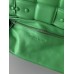 BOTTEGA VENETA Cassette Chain Padded Cassette Green Silver Buckle Medium 26 Size: 26x18x6cm Full Leather