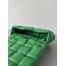 BV  Cassette Chain Padded Cassette Green Silver Buckle Medium 26 Size: 26x18x6cm Full Leather