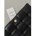 BOTTEGA VENETA Cassette Chain Padded Cassette Black Gold Buckle Medium 26 Size: 26x18x6cm Full Leather
