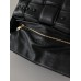 BOTTEGA VENETA Cassette Chain Padded Cassette Black Gold Buckle Medium 26 Size: 26x18x6cm Full Leather