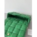 BOTTEGA VENETA Cassette Chain Padded Cassette Green Gold Buckle Medium 26 Size: 26x18x6cm Full Leather