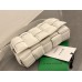 BV  Cassette 19 Medium White 19x12x5cm Full Leather