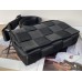 BOTTEGA VENETA Cassette 25 Medium New Black 25x15x5cm Full Leather