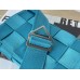 BOTTEGA VENETA Cassette 25 Medium New Blue 25x15x5cm Full Leather