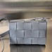 BOTTEGA VENETA Cassette 23 Medium Gray 23x15x5cm Full Leather