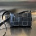 BV  Cassette 23 Medium Black Contrast Stitching 23x15x5cm Full Leather