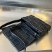 BV  Cassette 23 Medium Black Contrast Stitching 23x15x5cm Full Leather