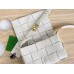 BV  Cassette 23 Medium White with Metal 23x15x5cm Full Leather