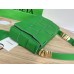 BV  Cassette 23 Medium Green with Metal 23x15x5cm Full Leather