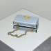 Celine Triomphe Blue Full Leather Chain Underarm Bag Gold Hardware Model: 197993 Size: 20.5x10.5x4cm