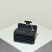 Celine Triomphe Canvas Chain Underarm Bag Embossed Black Gold Hardware Model: 197943 Size: 20.5x10.5x4cm