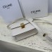 Celine Teen Box Polished Calfskin White Gold Hardware 18x15x6cm