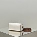 Celine Voyage Triomphe White Brown Model: 197583 Size: 19.5x14x7cm