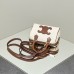 Celine Voyage Triomphe White Brown Model: 197583 Size: 19.5x14x7cm