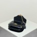 Celine Teen Besace Black Full Leather Triomphe Canvas Model: 199273 Size: 24.5x17x4cm