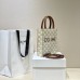 Celine Triomphe Canvas Cabas Tote Mini 17 White Model: 194372 Size: 17x21x4cm