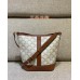 Celine Triomphe Canvas Small 30 Bucket White Brown Model: 191442 Size: 30x22x13cm