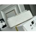 Chanel Classic Flap bag Mini 20 White with gold hardware, Caviar leather, Hass Factory leather, seamless.