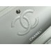 Chanel Classic Flap bag Small 23 White with silver hardware, Caviar leather, Hass Factory leather, seamless.