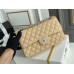 Chanel Classic Flap bag Medium 25 Beige with silver hardware, Caviar leather, Hass Factory leather, edge stitching.