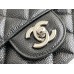 Chanel Classic Flap bag Mini 20 Black with silver hardware, Caviar leather, edge stitching.