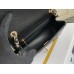 Chanel Classic Flap bag Mini 17 Black with gold hardware, Caviar leather, Hass Factory leather.