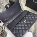 Chanel Classic Flap bag Jumbo 30 Black with gold hardware, Caviar leather, edge stitching, red interior.