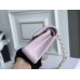 Chanel Classic Flap bag Small 23 Pink with champagne gold hardware, Caviar leather, Hass Factory leather, seamless.
