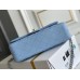 Chanel Classic Flap bag Small 23 Blue with champagne gold hardware, Caviar leather, Hass Factory leather, seamless.