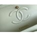 Chanel Classic Flap bag Small 23 Light Green with champagne gold hardware, Caviar leather, Hass Factory leather, seamless.