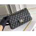 Chanel Classic Flap bag Medium 25 Black with gold hardware, Caviar leather, Hass Factory leather, seamless, black interior.