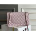 Chanel Classic Flap bag Small 25 Light Pink with champagne gold hardware, Caviar leather, Hass Factory leather, seamless.
