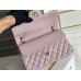 Chanel Classic Flap bag Small 25 Light Pink with champagne gold hardware, Caviar leather, Hass Factory leather, seamless.