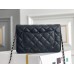 Chanel WOC Black with Silver Hardware Caviar Leather Hass Factory leather Red Interior 19x12x3.5cm
