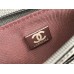 Chanel WOC Black with Silver Hardware Caviar Leather Hass Factory leather Red Interior 19x12x3.5cm