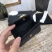 Chanel Leboy Key Pouch with Flap Black with Gold Hardware Caviar Leather Hass Factory leather Small Card Holder Coin Purse 11cm