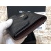 Chanel Classic Flap Wallet Short Black with Silver Hardware Caviar Leather Hass Factory leather 11x10cm