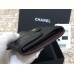Chanel Classic Flap Wallet Short Black with Gold Hardware Lamb Leather Hass Factory leather 11x10cm