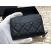 Chanel Classic Card Holder Black with Silver Hardware Caviar Leather Hass Factory leather 11cm