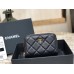 Chanel Classic Card Holder Black with Gold Hardware Caviar Leather Hass Factory leather 11cm