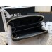 Chanel Classic Card Holder Black with Gold Hardware Lamb Leather Hass Factory leather 11cm