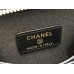 Chanel Classic Card Holder Black with Gold Hardware Lamb Leather Hass Factory leather 11cm