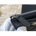 Chanel Classic Card Holder Black with Silver Hardware Caviar Leather Hass Factory leather 11x8cm