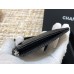 Chanel Classic Card Holder Black with Silver Hardware Caviar Leather Hass Factory leather 11x8cm