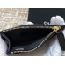 Chanel Classic Card Holder Black with Gold Hardware Lamb Leather Hass Factory leather 11x8cm