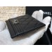 Chanel Leboy Card Holder Black with Silver Hardware Caviar Leather Hass Factory leather 11x8cm