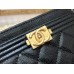 Chanel Leboy Card Holder Black with Gold Hardware Caviar Leather Hass Factory leather 11x8cm